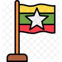 미얀마 국가 국기 아이콘