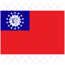 Flag Country Myanmar Burma Icon