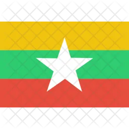 Myanmar (Burma Flag Symbol