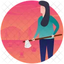 Halloween Killer Mysterious Killer Crazy Man Icon
