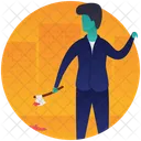 Halloween Killer Mysterious Killer Crazy Man Icon