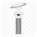 Ring Planet Ancient Pillar Universe Saturn Icon