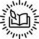 Mythischer Schriftsteller  Symbol