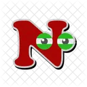 N Alphabet Letter Icon