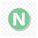 N Alphabet Lettre Icon