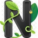 N Alphabet Letter Icon