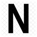 N Alphabet Letter Icon