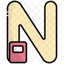 N Alphabet Education Icon