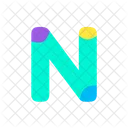 N Alphabet Letter Icon