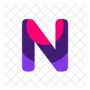 N Alphabet Letter Icon