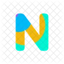 N Alphabet Letter Icon