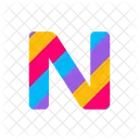 N Alphabet Letter Icon