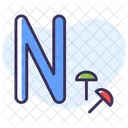 N Buchstabe  Symbol