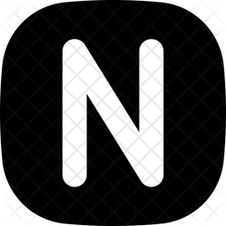 N Capital Letter  Icon