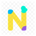 N Alphabet Letter Icon