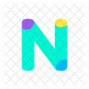 N Alphabet Letter Icon