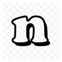 N Alphabet Letter Icon