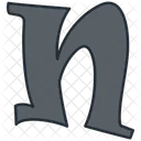 N Sign English Letter Icon