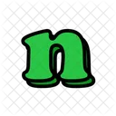 N Alphabet Letter Icon