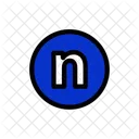 N Alphabet Letter Icon