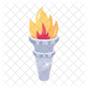 Antorcha Olimpica Lampara De Fuego Fuego Icono