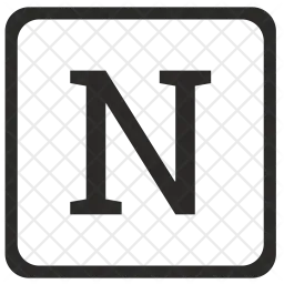 N Letter  Icon
