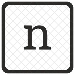 N letter  Icon