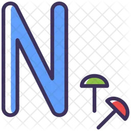 N Letter  Icon