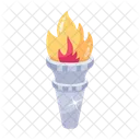 N olympische Feuerlampe  Symbol