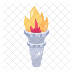 N olympische Feuerlampe  Symbol