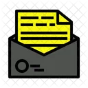 Post Mail Lebenslauf Symbol