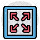 Nach Aussen Gerichtete Pfeile Pfeilspitzen Zeigende Pfeile Symbol
