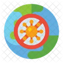 Post Pandemie Kein Virus Verbotenes Coronavirus Symbol