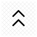 Chevron Nach Oben Doppelter Chevron Nach Oben Symbol
