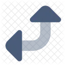 Nach Oben Links Bewegen Symbol