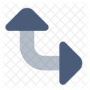 Nach Oben Rechts Verschieben Symbol