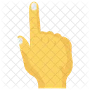 Hoch Interaktiv Finger Symbol