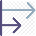 Nach Rechts Bewegen Richtige Richtung Rechts Symbol