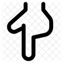 Nach unten Zeichen  Symbol