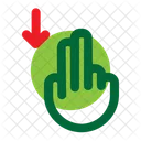 Runterziehen  Symbol