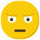 Nachdenkliches Emoji Emoticon Trauriges Gesicht Symbol