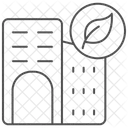 Nachhaltige Architektur Thinline Symbol Symbol