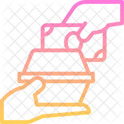 Barzahlung bei Lieferung  Symbol