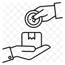Nachnahme Lieferung Zahlung Symbol