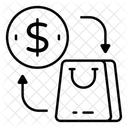 Nachnahme Nachnahme Einkaufszahlung Symbol
