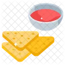 Nachos Chips Snacks Icon