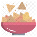 Nachos Merienda Patatas Fritas Icono