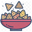 Nachos Merienda Patatas Fritas Icono