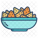 Nachos Tazon De Nachos Chips De Tortilla Icono