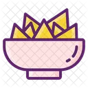Nachos Nachos Chip Nachos Bowl Icon